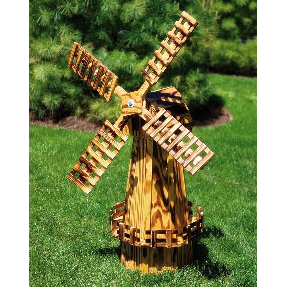 Amish Made Wooden Windmill Medium 40